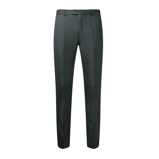 Senior Boys Skinny Fit School Trousers - Charcoal