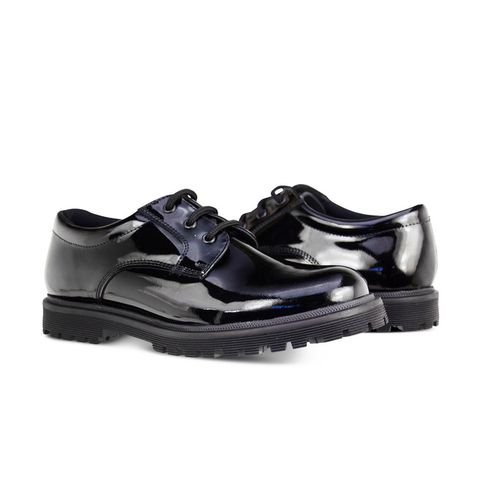 Bailey Black Patent Lace Up
