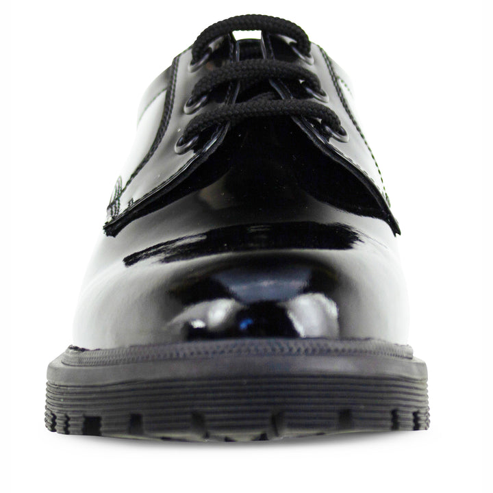 Bailey Black Patent Lace Up