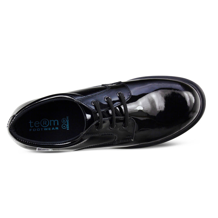 Bailey Black Patent Lace Up