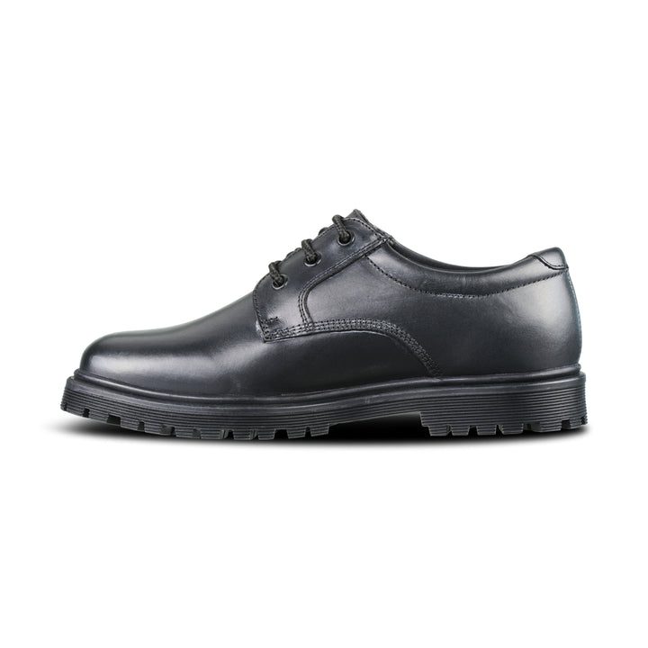 Bailey Black Leather Lace Up Chunky Sole