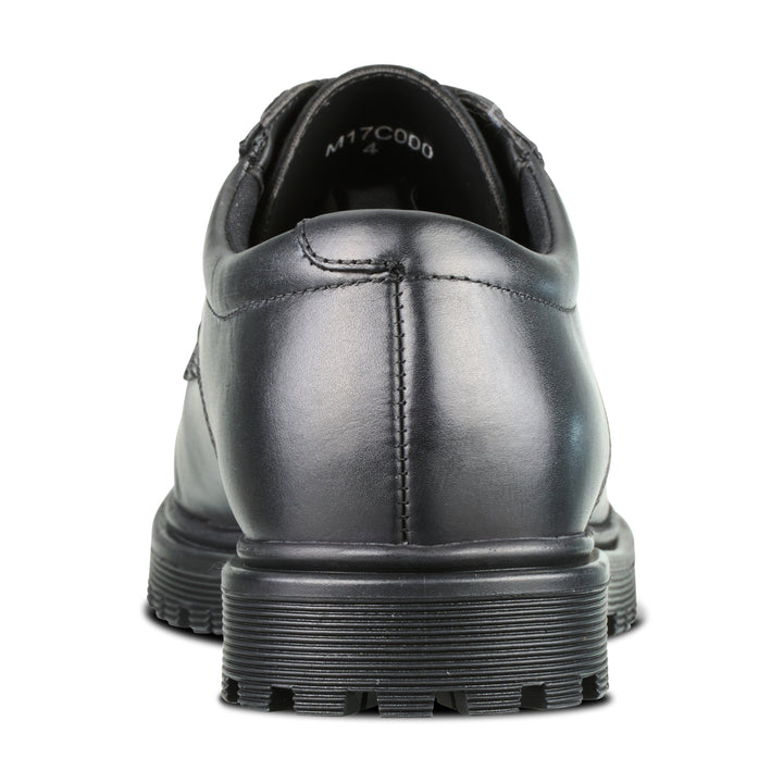 Bailey Black Leather Lace Up Chunky Sole