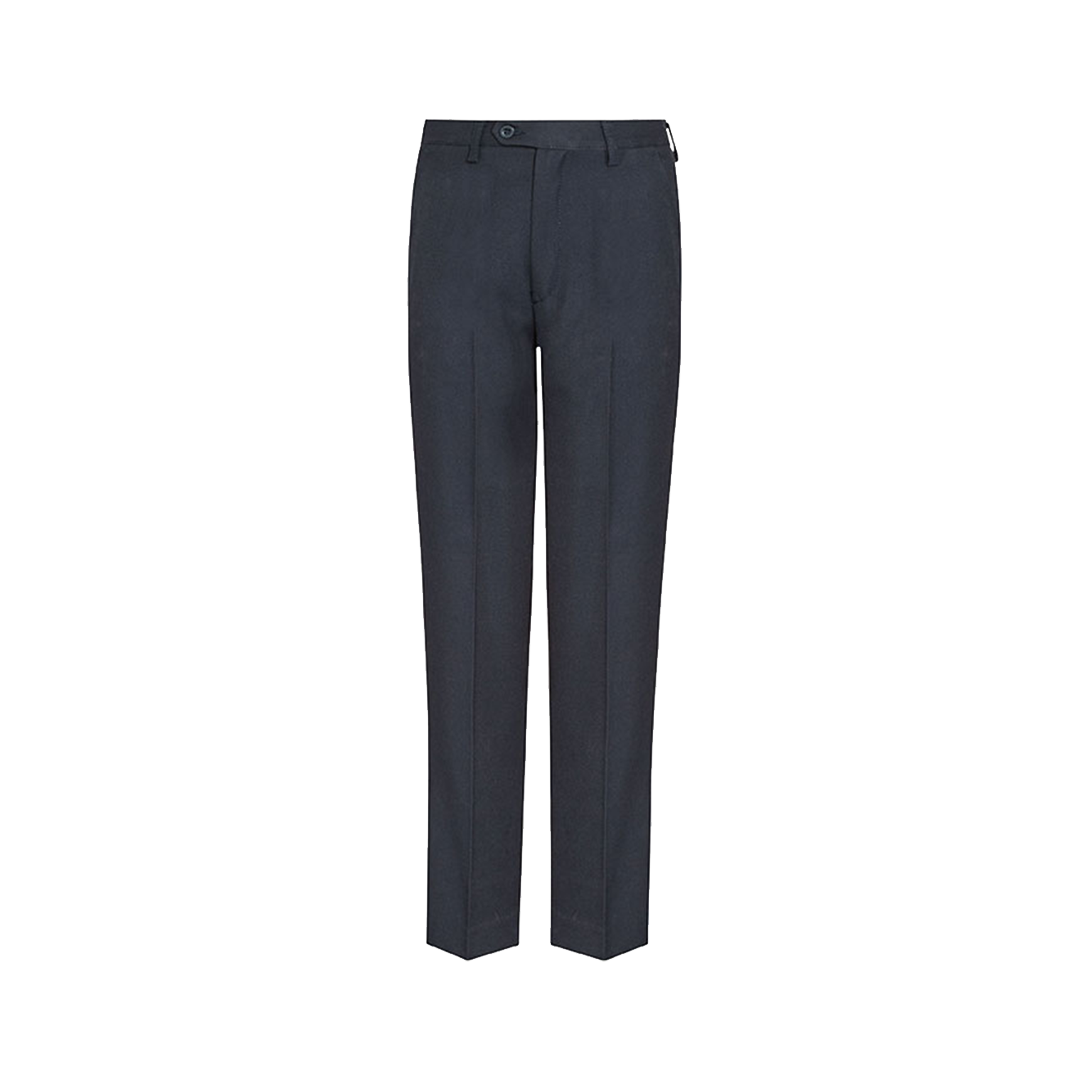 Regular Fit Elastic Back Senior Boys' Trousers - Navy