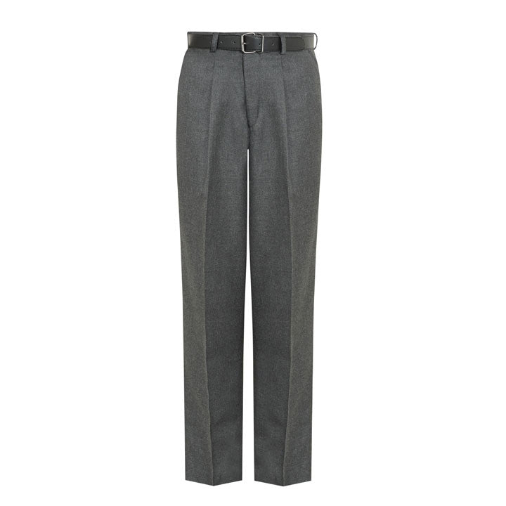 Regular Fit Senior School Trousers - Grey