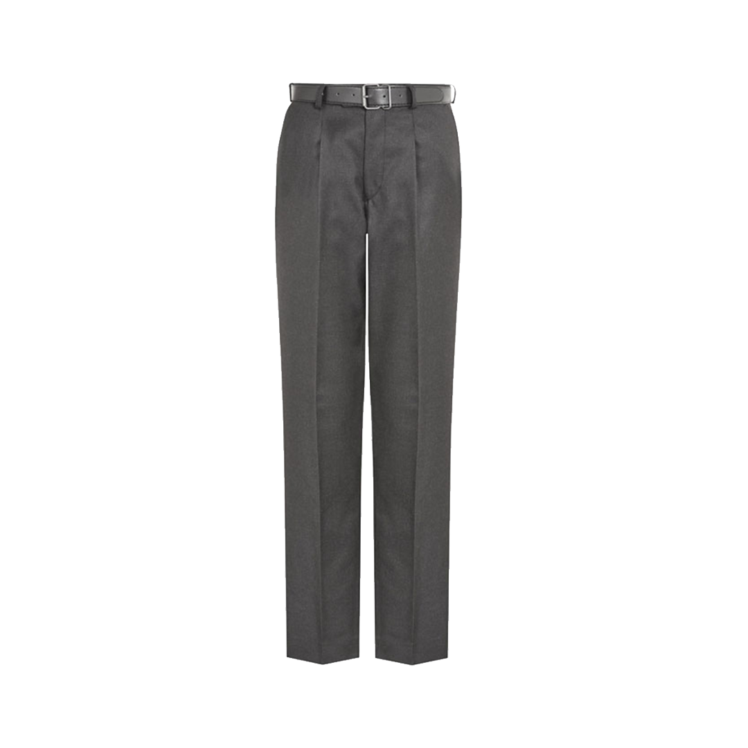 Regular Fit Senior School Trousers - Charcoal