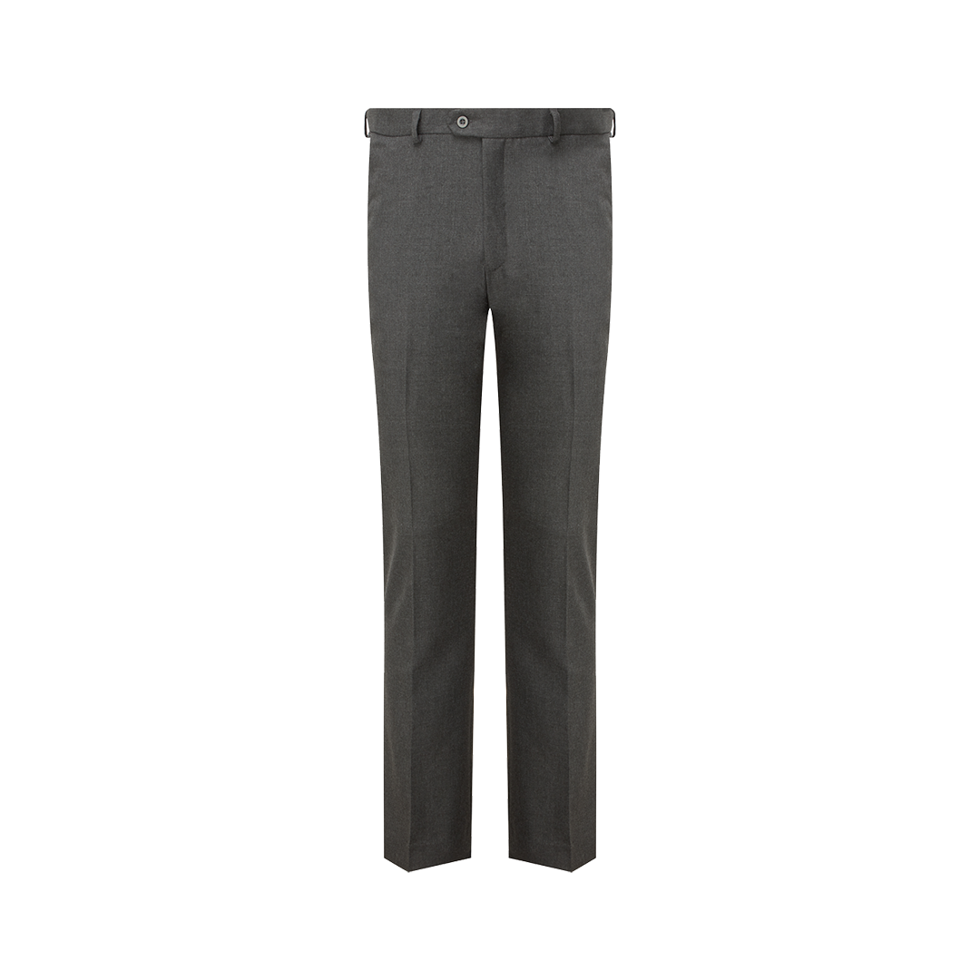 Senior Boys Slim Fit School Trousers - Grey