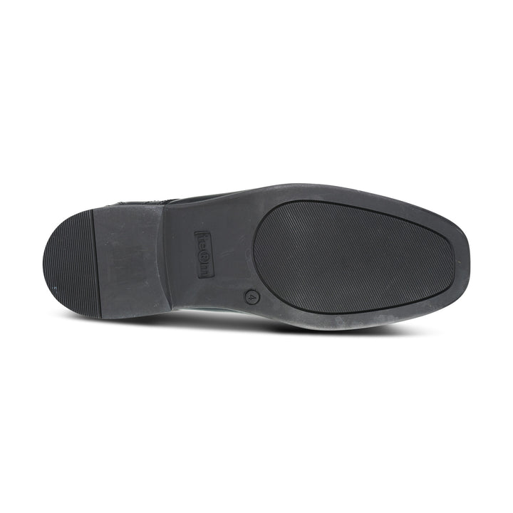 Edward Black Leather Pointed Toe Lace Up