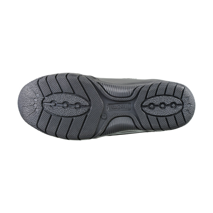 Maxx Black Leather Athletic Touch Tape Lace Up