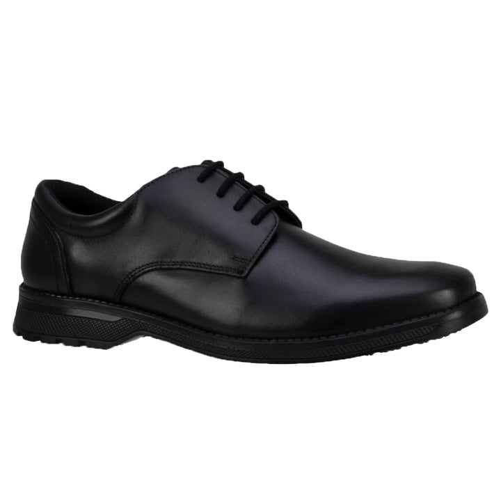 Clerk Tyson Black Leather Chunky Sole Lace Up