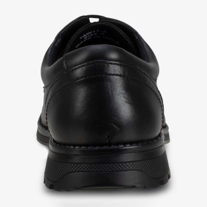 Clerk Tyson Black Leather Chunky Sole Lace Up