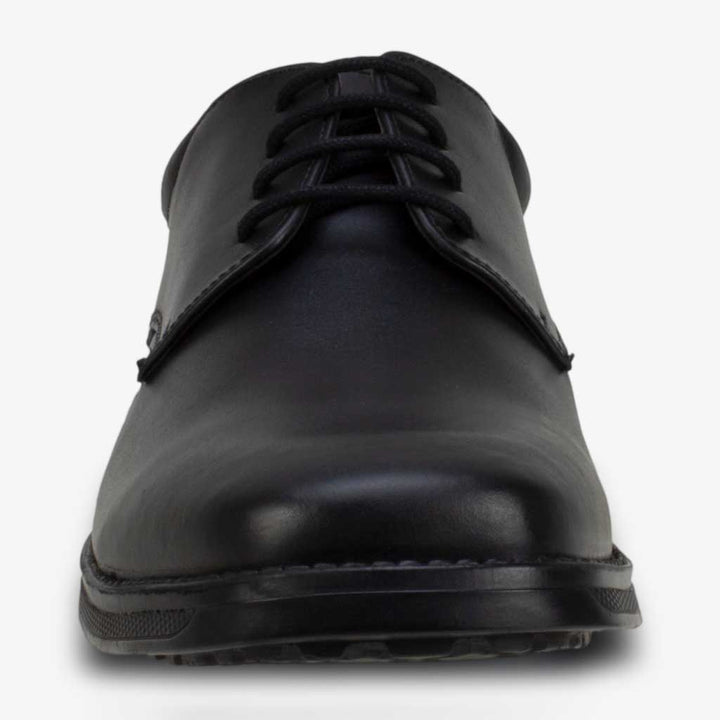 Clerk Tyson Black Leather Chunky Sole Lace Up