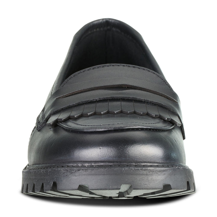 Willow Black Leather Trend Loafer