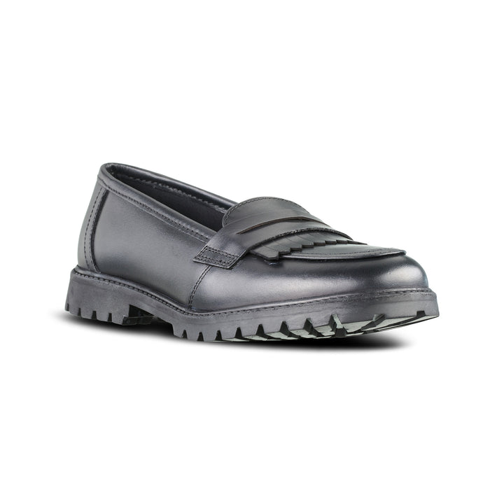 Willow Black Leather Trend Loafer