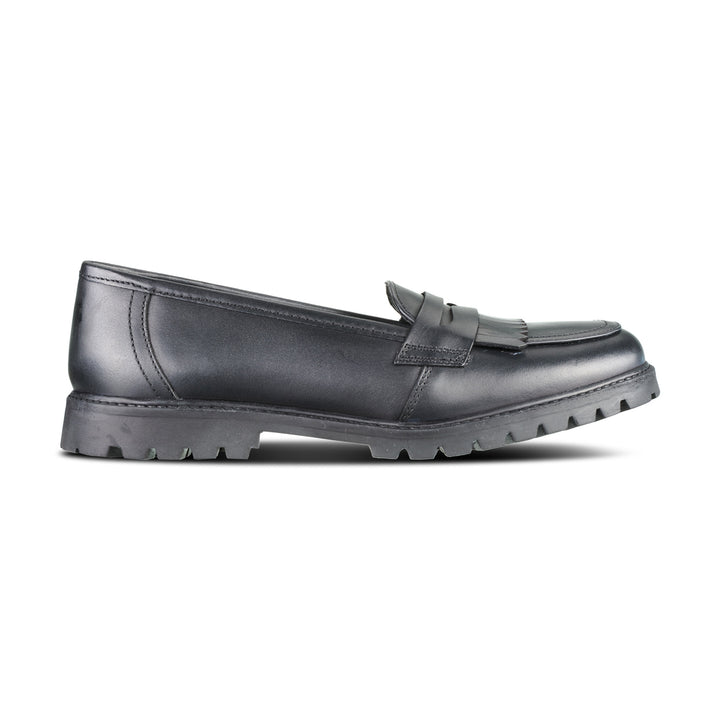 Willow Black Leather Trend Loafer