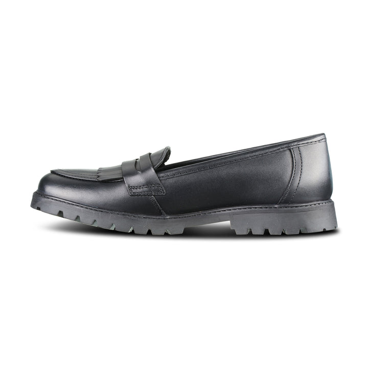 Willow Black Leather Trend Loafer