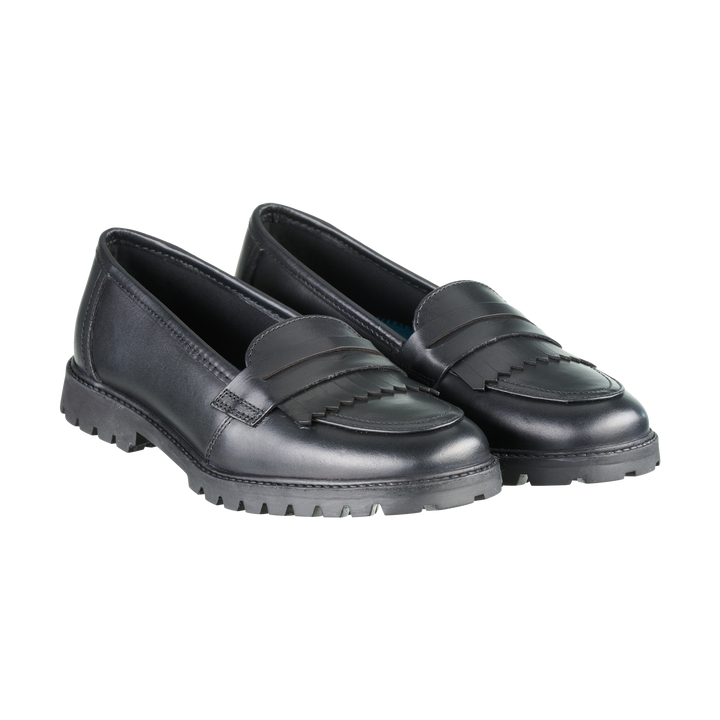 Willow Black Leather Trend Loafer