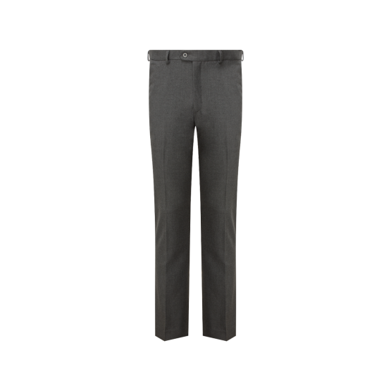 Senior Boys Slim Fit School Trousers - Grey