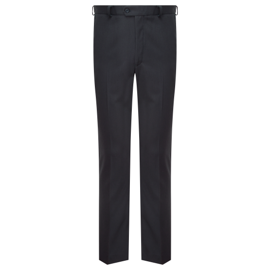 Senior Boys Slim Fit School Trousers - Navy