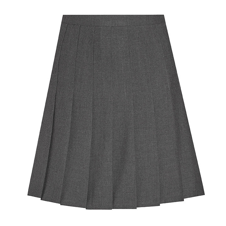Senior Stitched Down Knife Pleat Skirt - Grey
