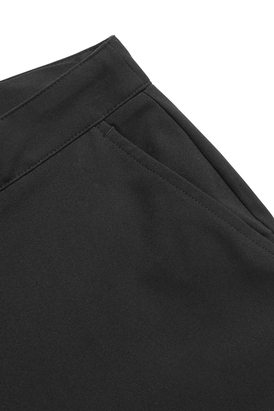 Girls Slim Fit Trouser with Pockets - Black