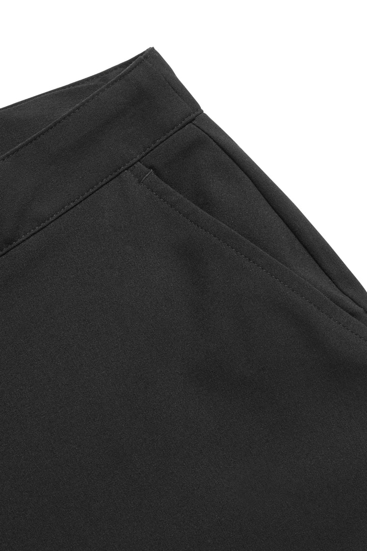 Girls Slim Fit Trouser with Pockets - Black