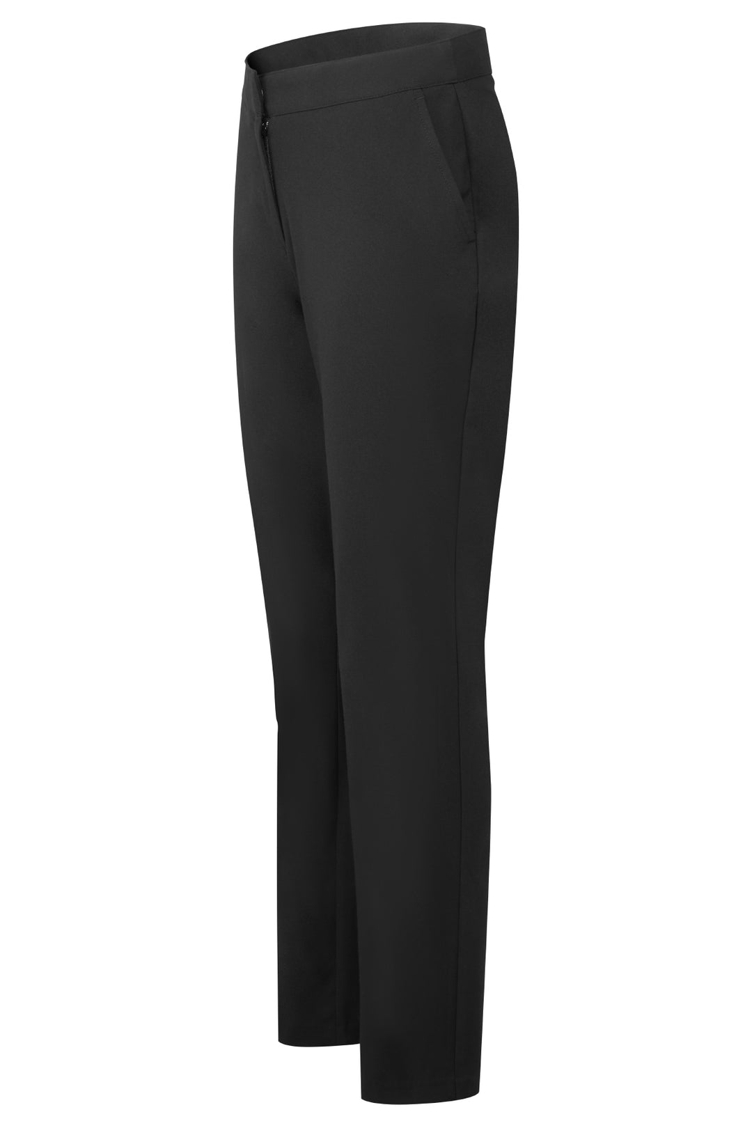 Girls Slim Fit Trouser with Pockets - Black