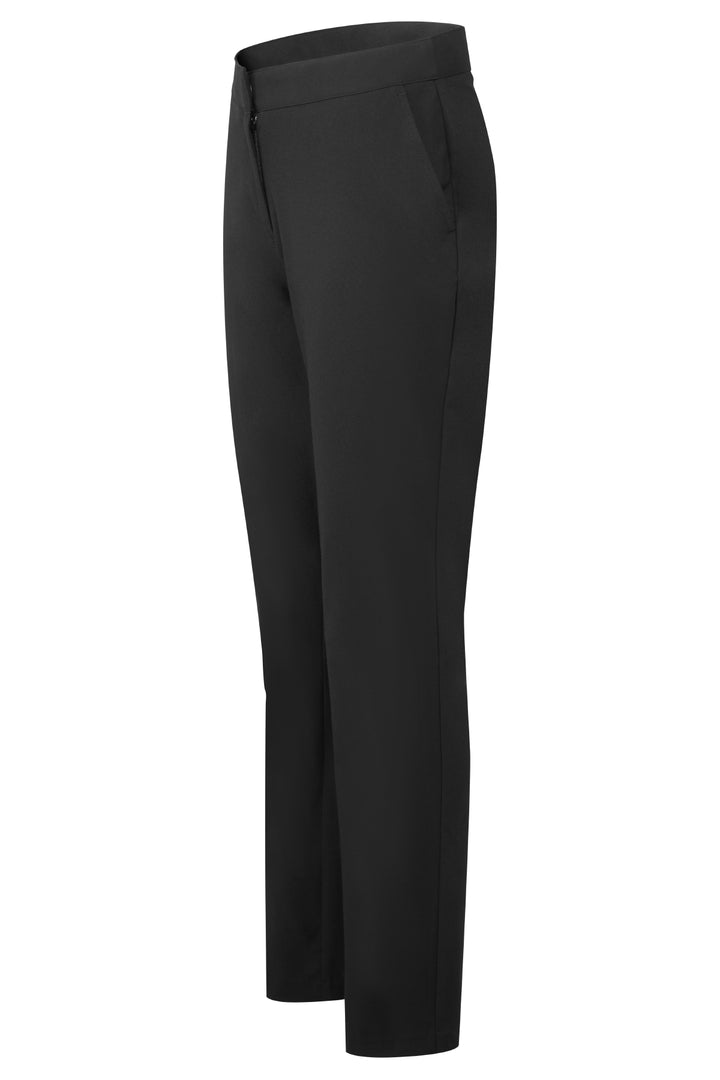 Girls Slim Fit Trouser with Pockets - Black