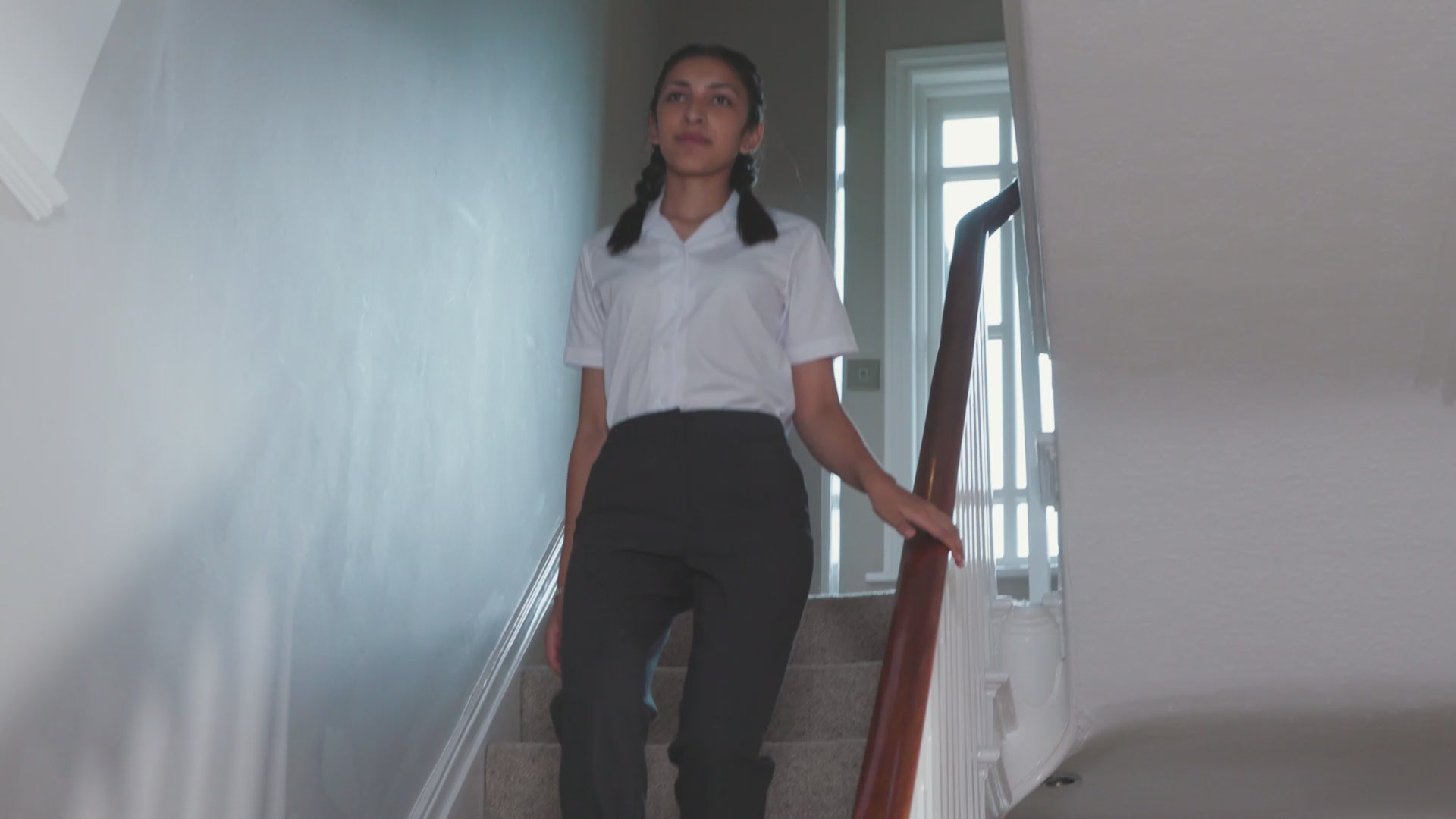 Girls slim school best sale trousers