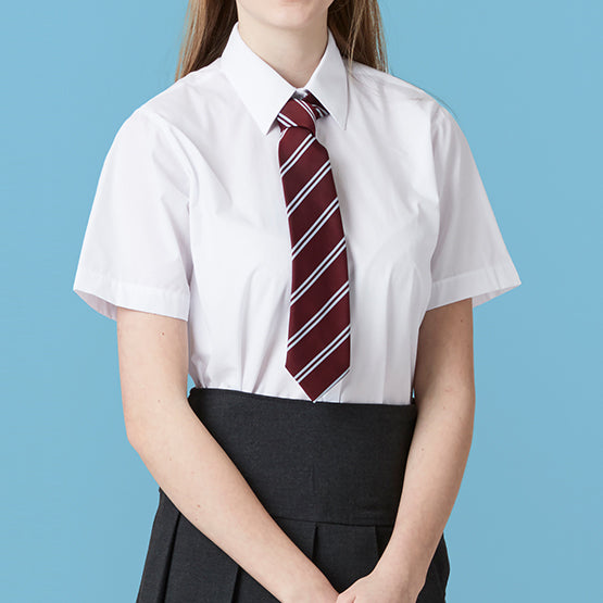 Girls Short Sleeve School Blouse 2 Pack