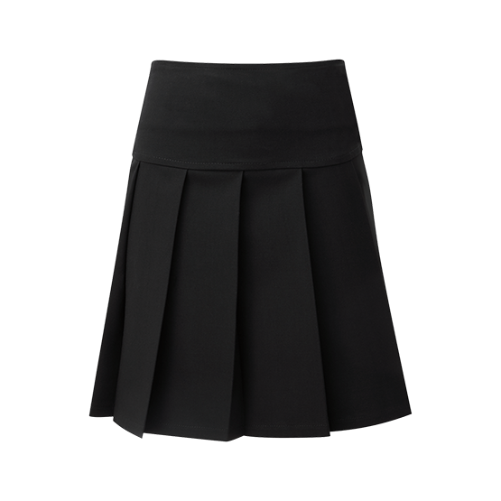 Girls Panel Pleated School Skirt