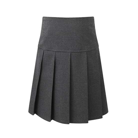 Girls Panel Pleated School Skirt
