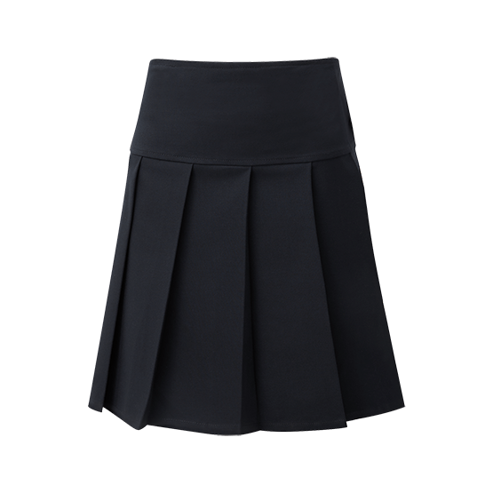 Girls Panel Pleated School Skirt